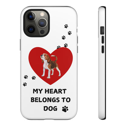 My Heart Belongs to Dog -Beagle Version-  Smart Phone Tough Case