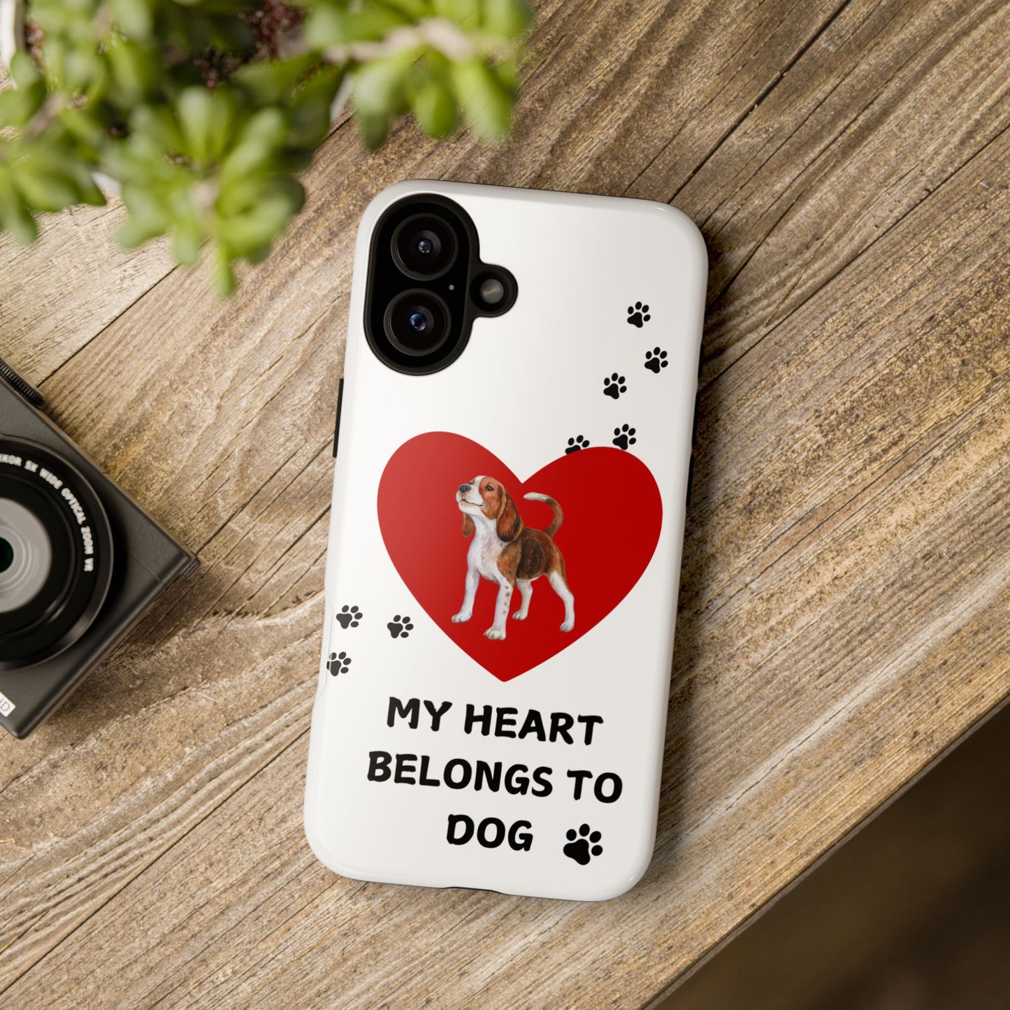 My Heart Belongs to Dog -Beagle Version-  Smart Phone Tough Case