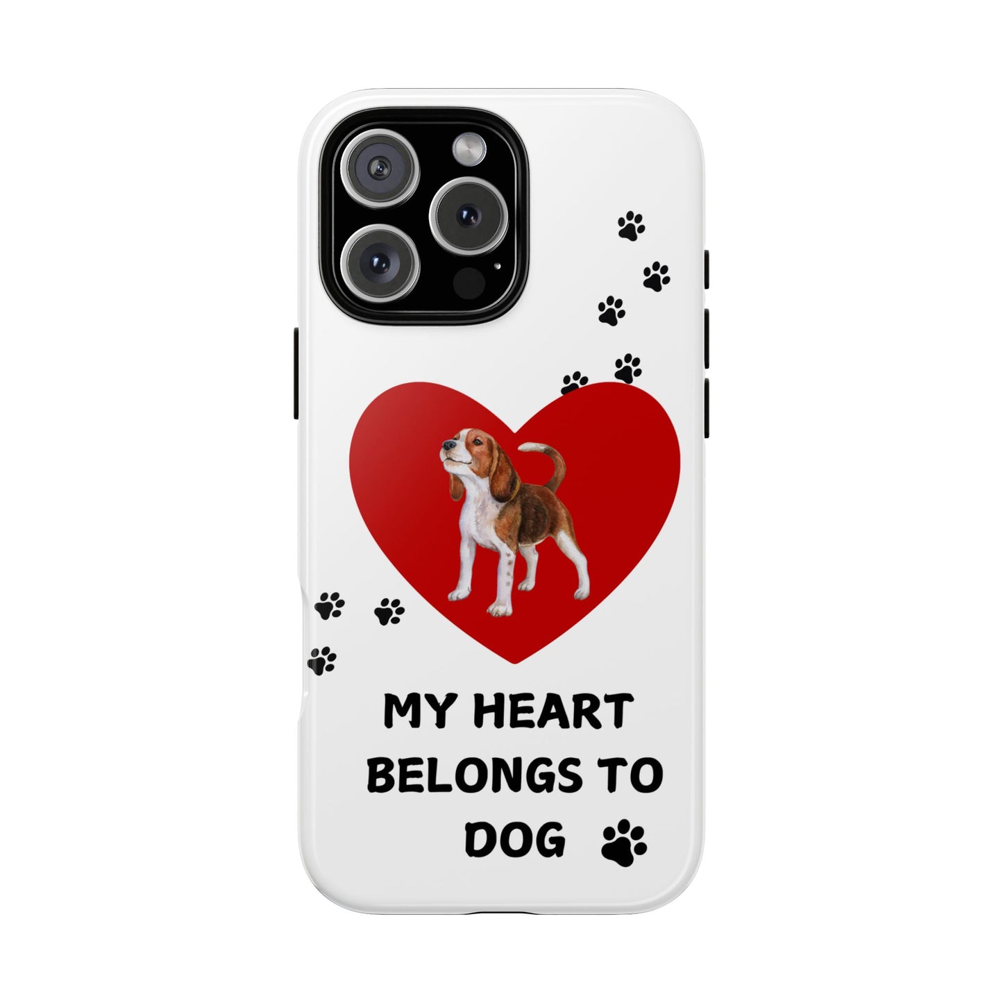 My Heart Belongs to Dog -Beagle Version-  Smart Phone Tough Case