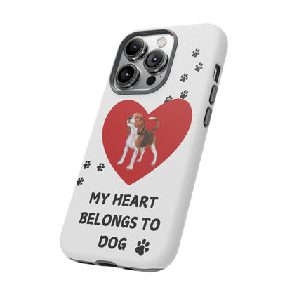 My Heart Belongs to Dog -Beagle Version-  Smart Phone Tough Case