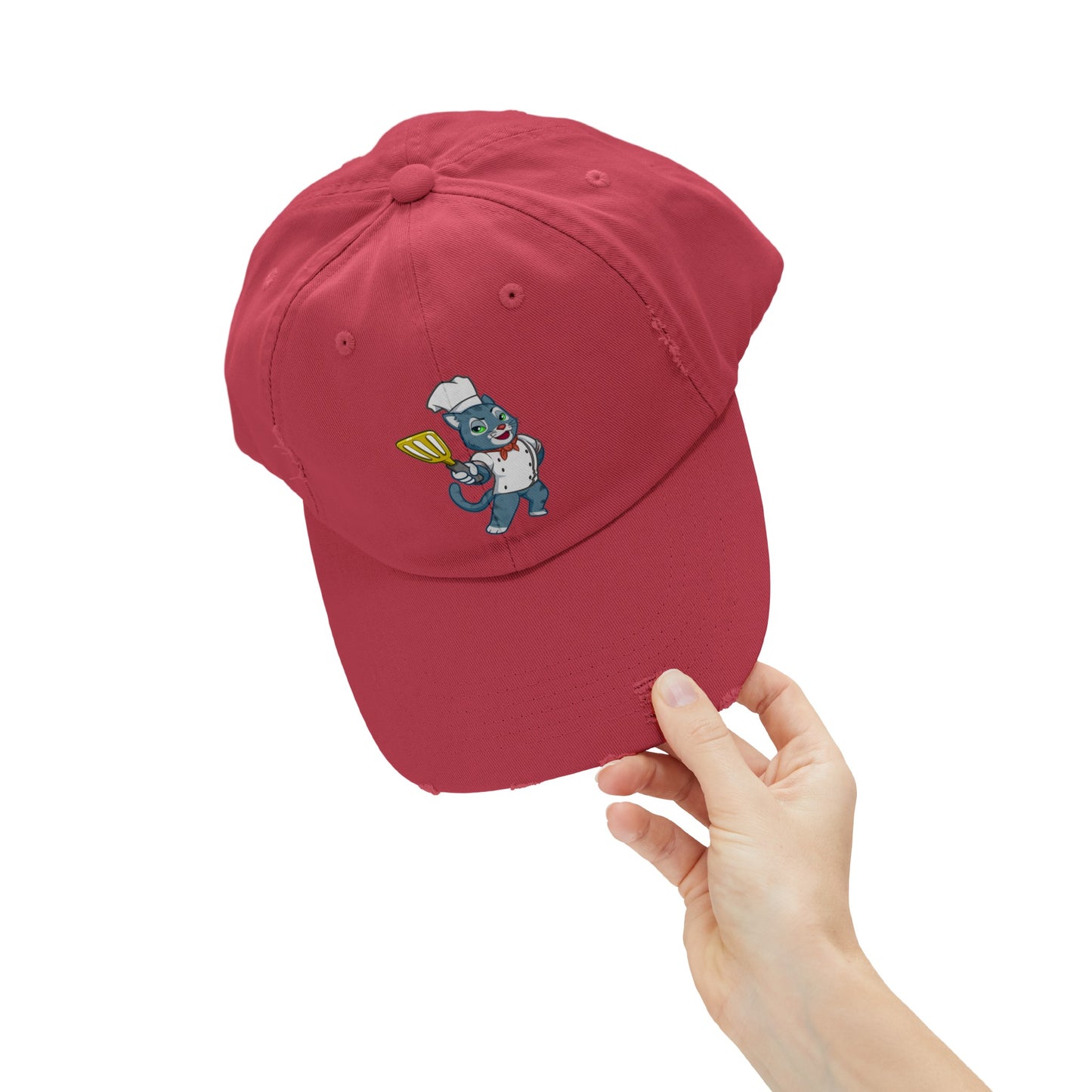 Unisex Cosmic the Foodie Distressed Cap