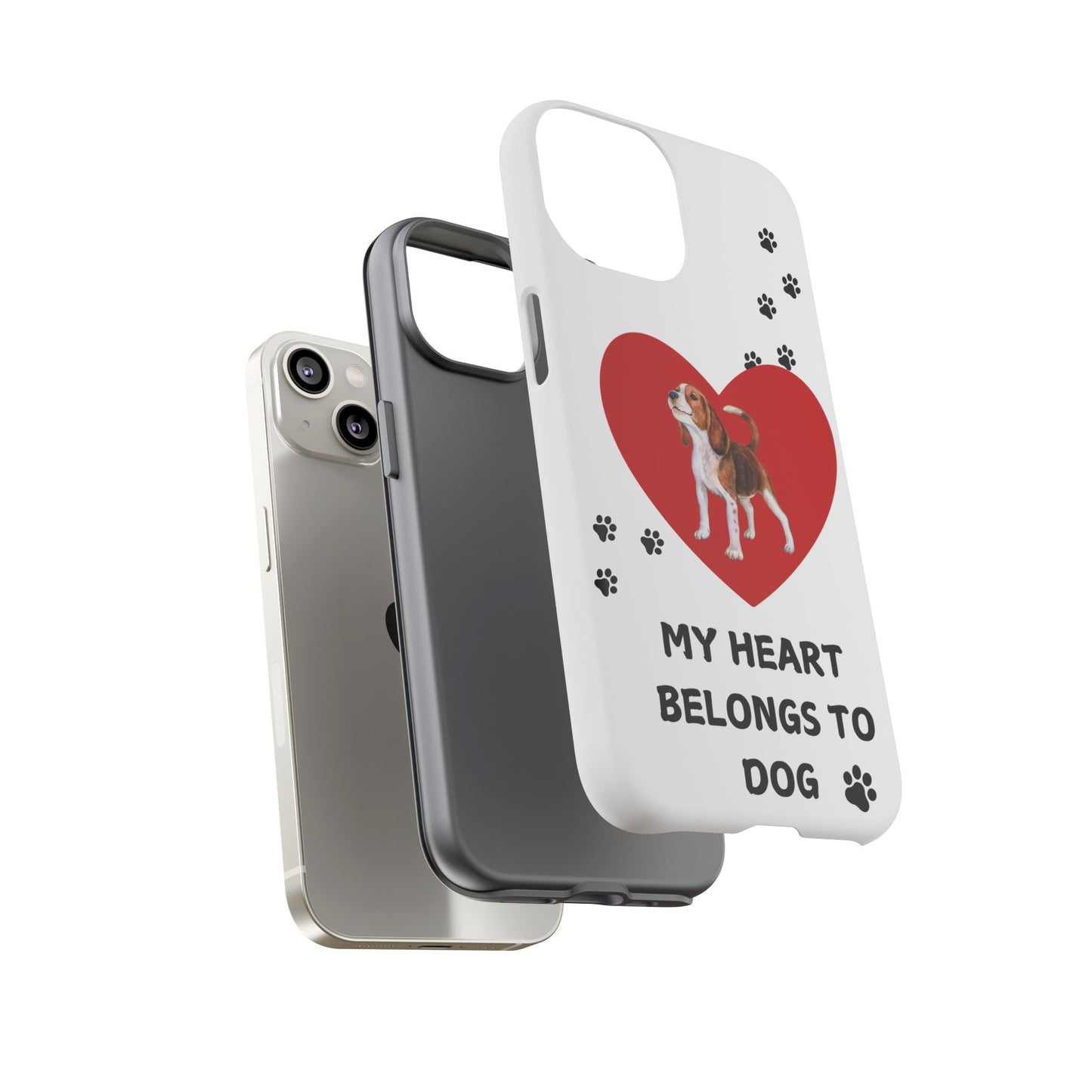 My Heart Belongs to Dog -Beagle Version-  Smart Phone Tough Case