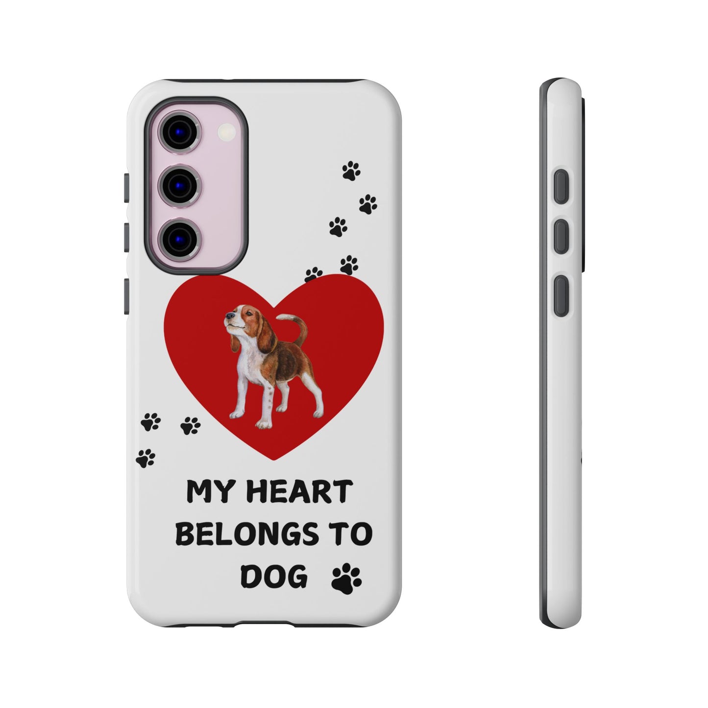 My Heart Belongs to Dog -Beagle Version-  Smart Phone Tough Case