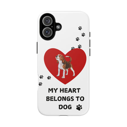 My Heart Belongs to Dog -Beagle Version-  Smart Phone Tough Case