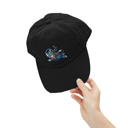 Unisex Cosmic Under the Sea Distressed Cap