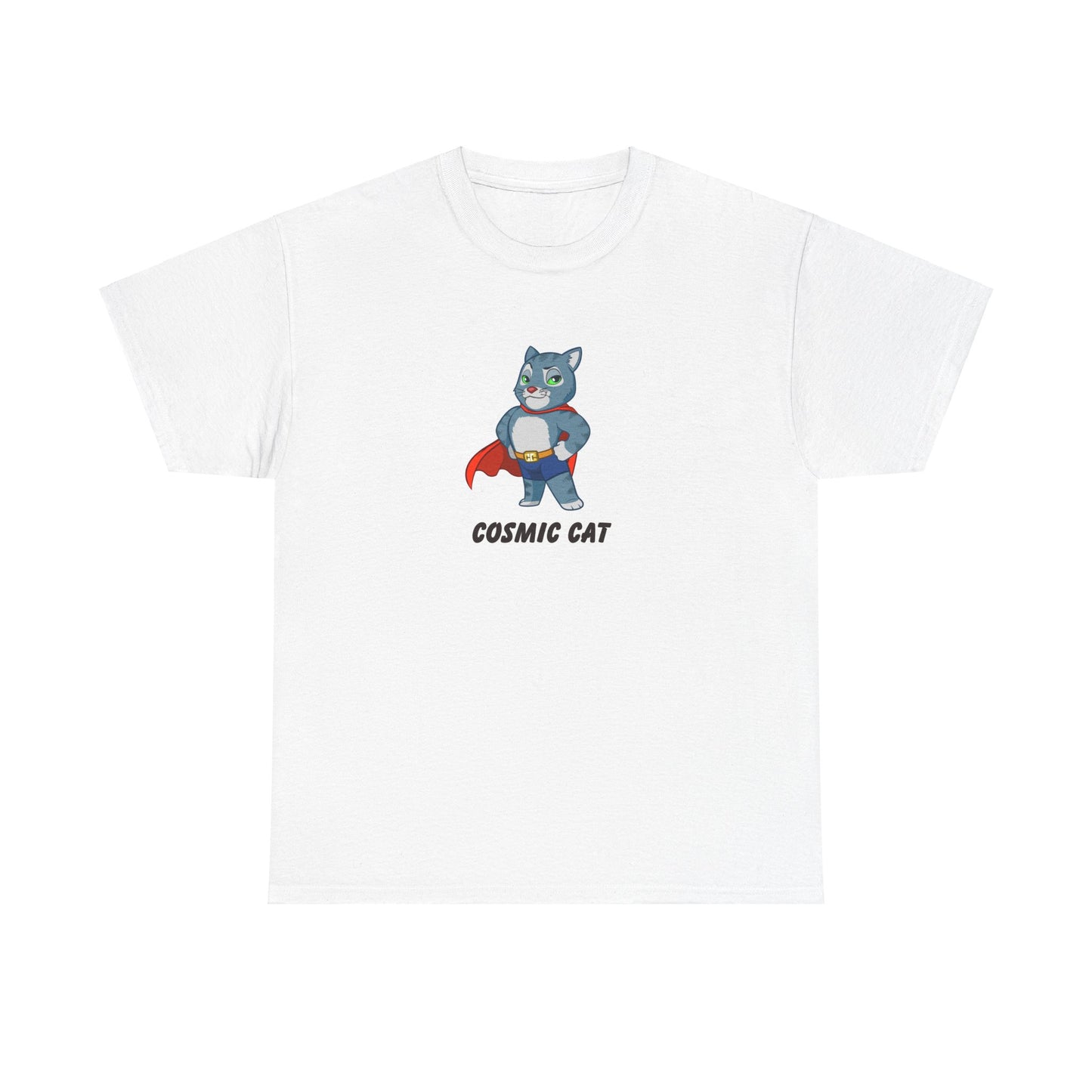 FUNNY FORTUNE #3 Heavy Cotton Tee featuring Cosmic Cat