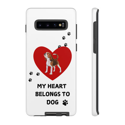 My Heart Belongs to Dog -Beagle Version-  Smart Phone Tough Case