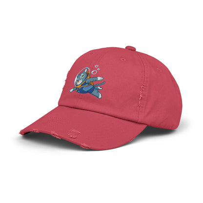 Unisex Cosmic Under the Sea Distressed Cap