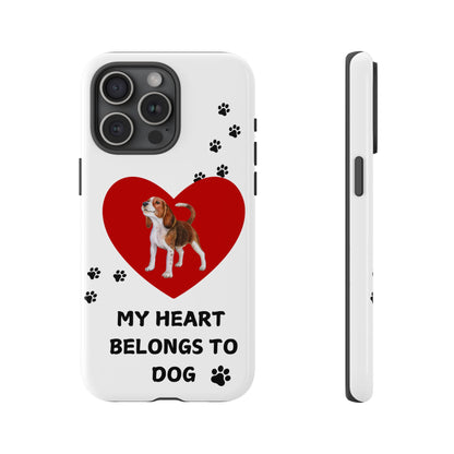 My Heart Belongs to Dog -Beagle Version-  Smart Phone Tough Case