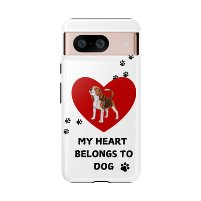 My Heart Belongs to Dog -Beagle Version-  Smart Phone Tough Case