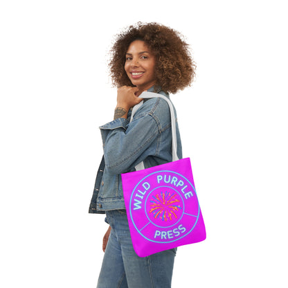 WILD PURPLE PRESS Canvas Tote Bag, 5-Color Straps