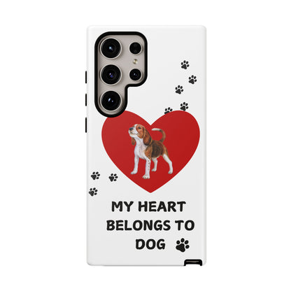 My Heart Belongs to Dog -Beagle Version-  Smart Phone Tough Case