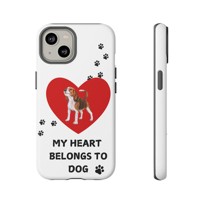 My Heart Belongs to Dog -Beagle Version-  Smart Phone Tough Case