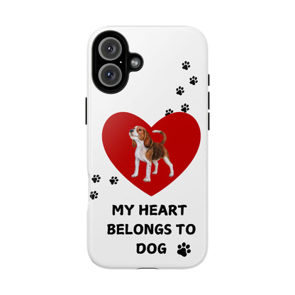 My Heart Belongs to Dog -Beagle Version-  Smart Phone Tough Case