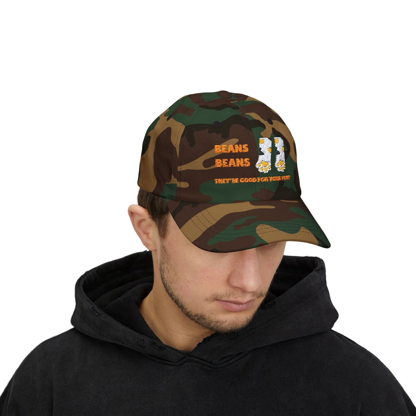 Camo BEANS BEANS Embroidered Ball Cap