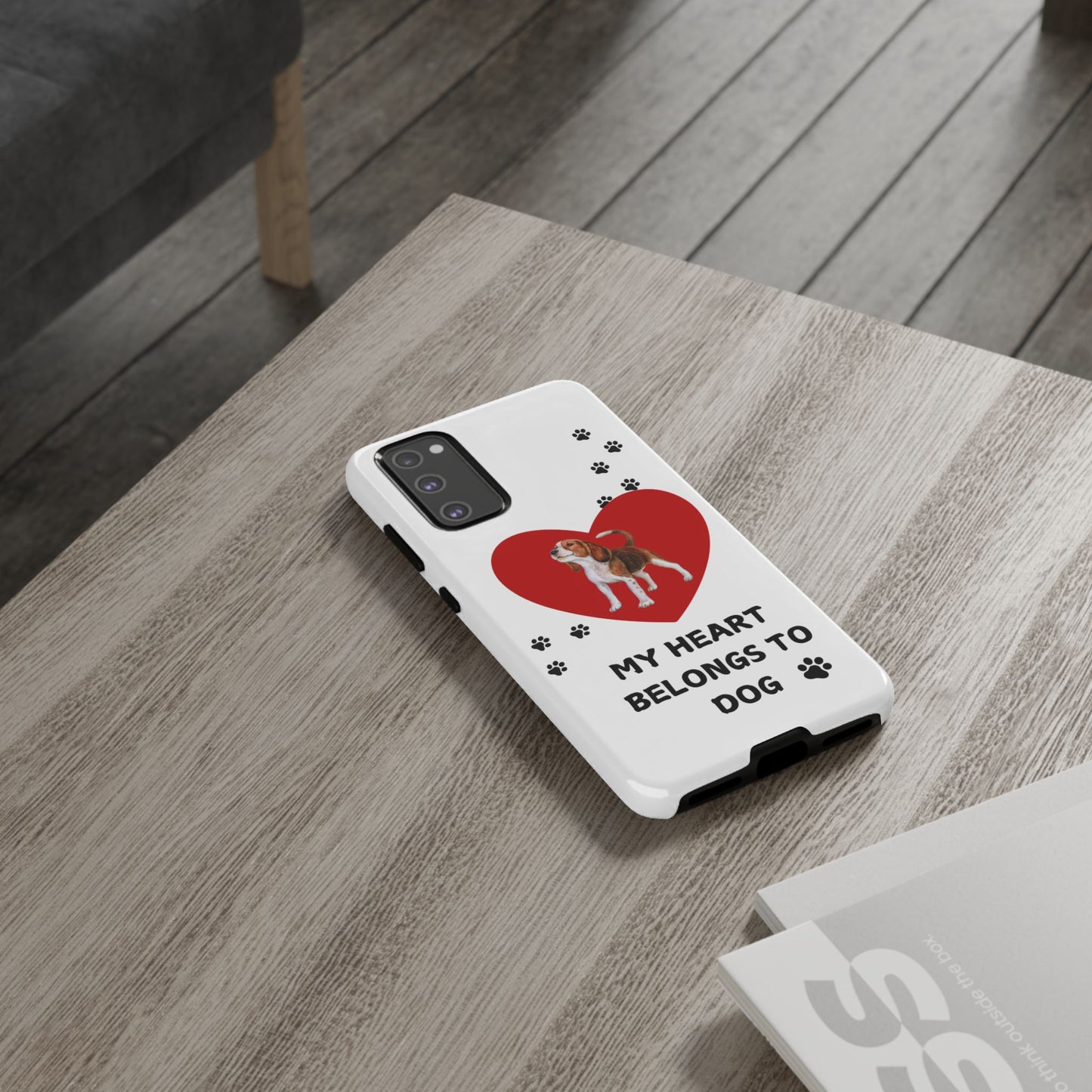 My Heart Belongs to Dog -Beagle Version-  Smart Phone Tough Case