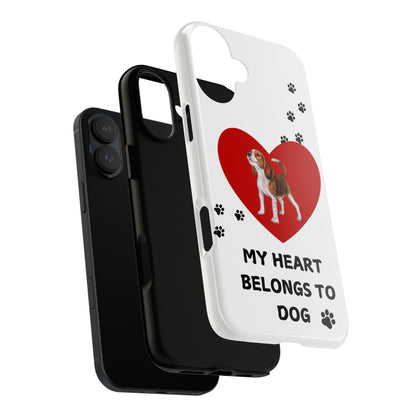 My Heart Belongs to Dog -Beagle Version-  Smart Phone Tough Case