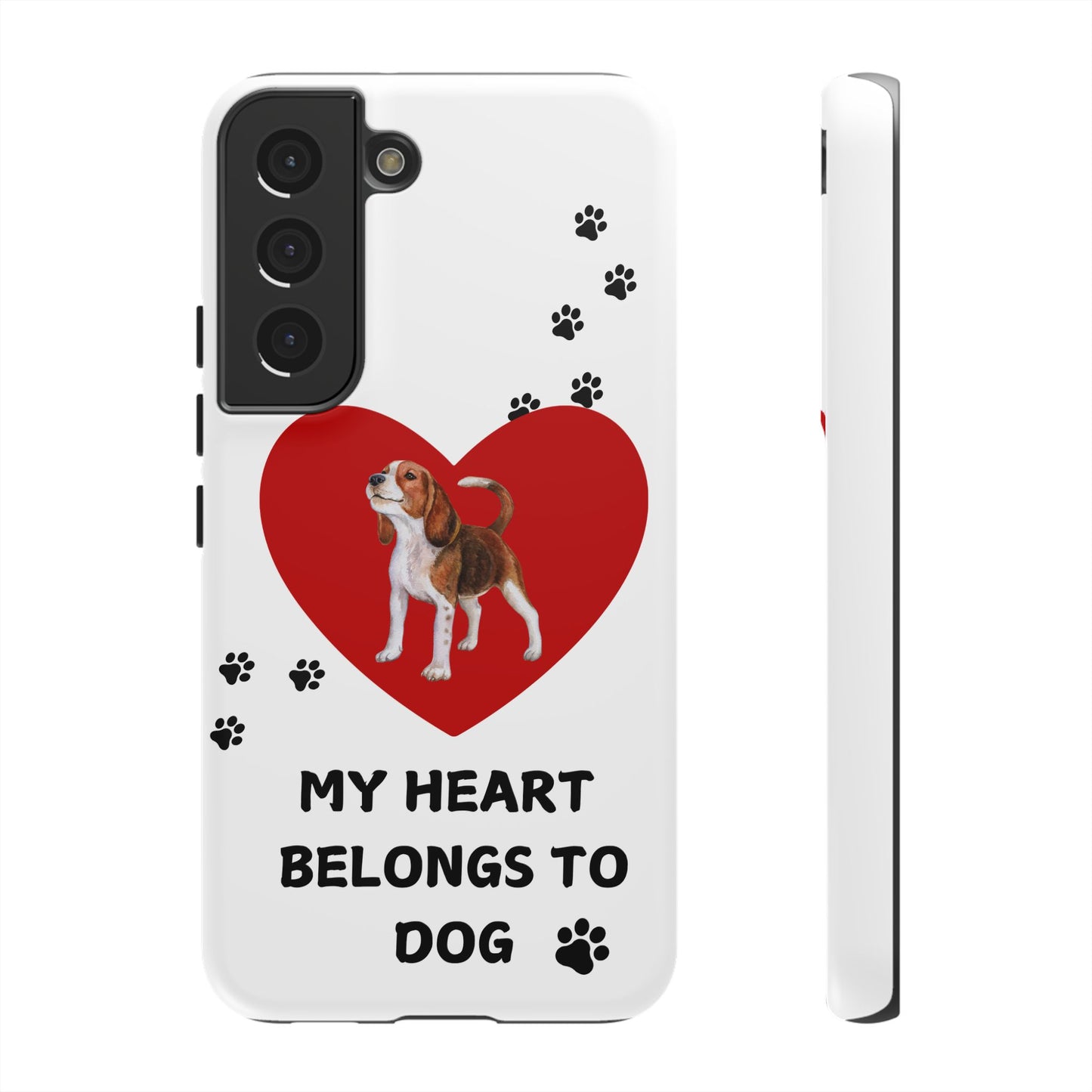 My Heart Belongs to Dog -Beagle Version-  Smart Phone Tough Case