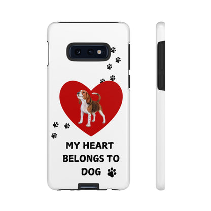 My Heart Belongs to Dog -Beagle Version-  Smart Phone Tough Case