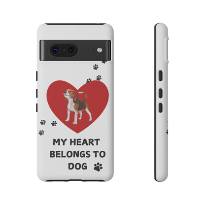 My Heart Belongs to Dog -Beagle Version-  Smart Phone Tough Case