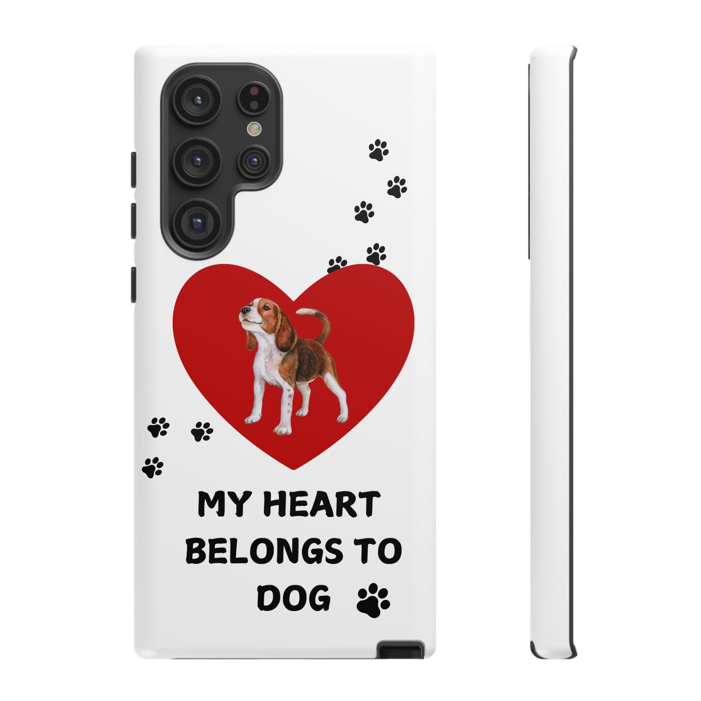 My Heart Belongs to Dog -Beagle Version-  Smart Phone Tough Case