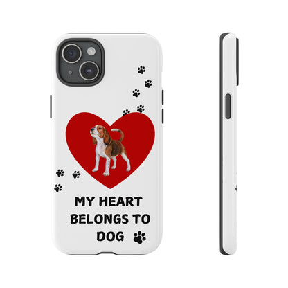 My Heart Belongs to Dog -Beagle Version-  Smart Phone Tough Case