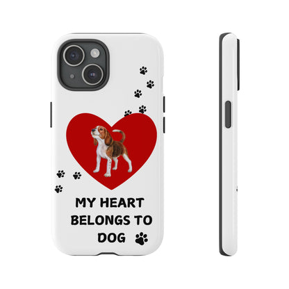 My Heart Belongs to Dog -Beagle Version-  Smart Phone Tough Case