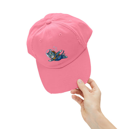 Unisex Cosmic Under the Sea Distressed Cap