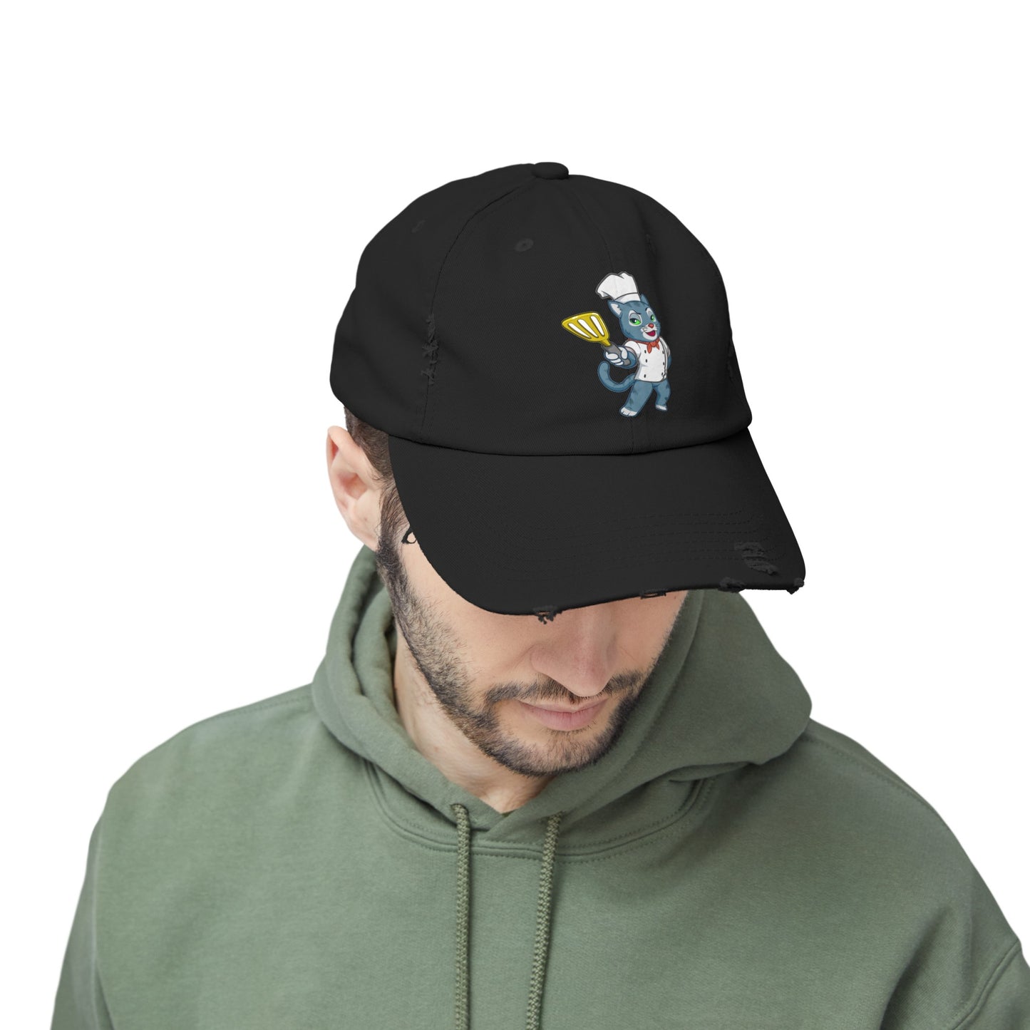 Unisex Cosmic the Foodie Distressed Cap