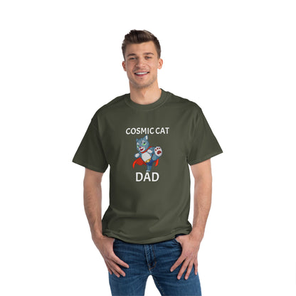 Dad Cosmic Cat Short-Sleeve Beefy-T®  Mens T-Shirt