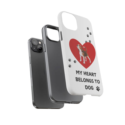 My Heart Belongs to Dog -Beagle Version-  Smart Phone Tough Case