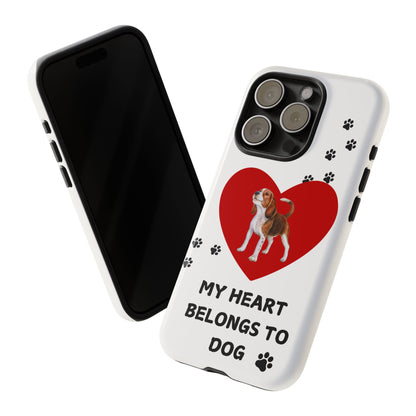 My Heart Belongs to Dog -Beagle Version-  Smart Phone Tough Case