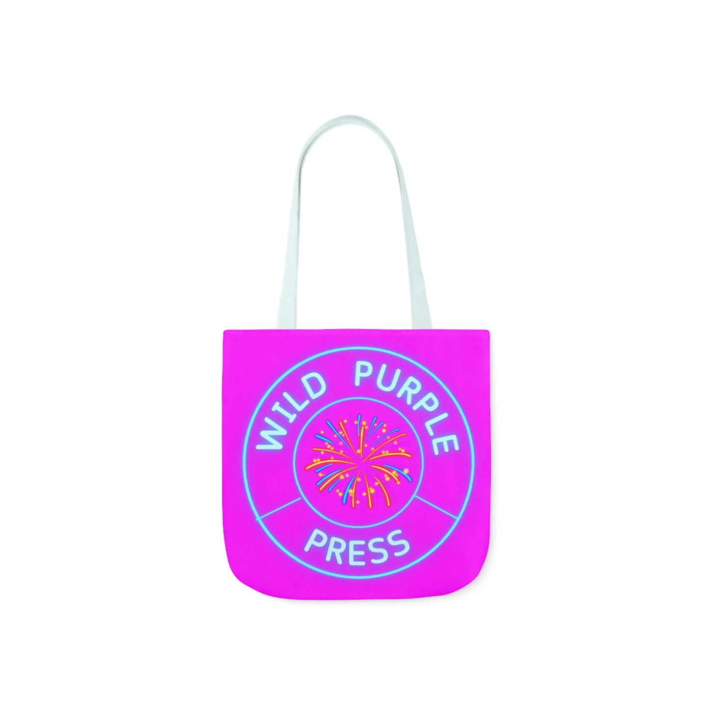 WILD PURPLE PRESS Canvas Tote Bag, 5-Color Straps