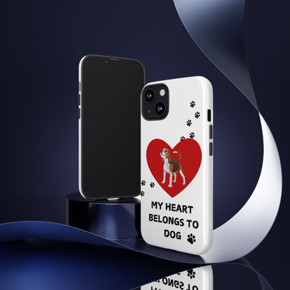 My Heart Belongs to Dog -Beagle Version-  Smart Phone Tough Case