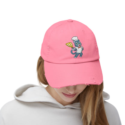 Unisex Cosmic the Foodie Distressed Cap