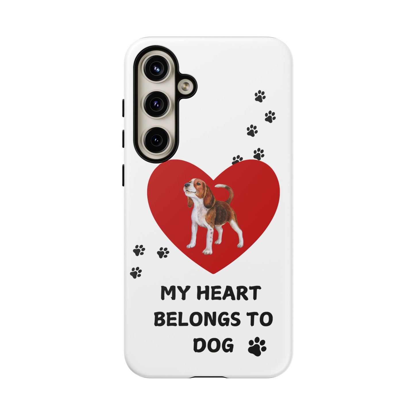 My Heart Belongs to Dog -Beagle Version-  Smart Phone Tough Case