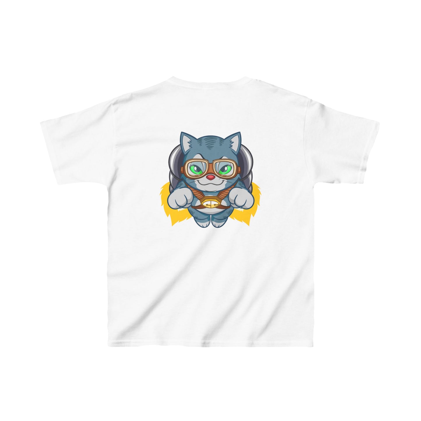 Be Brave & Kind Cosmic Cat Kids Heavy Cotton™  Tee