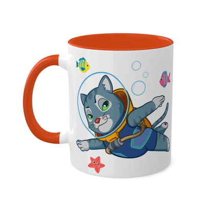 Cosmic Diving Mug, 11oz