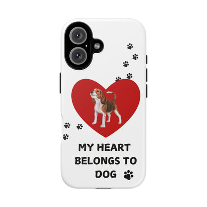 My Heart Belongs to Dog -Beagle Version-  Smart Phone Tough Case