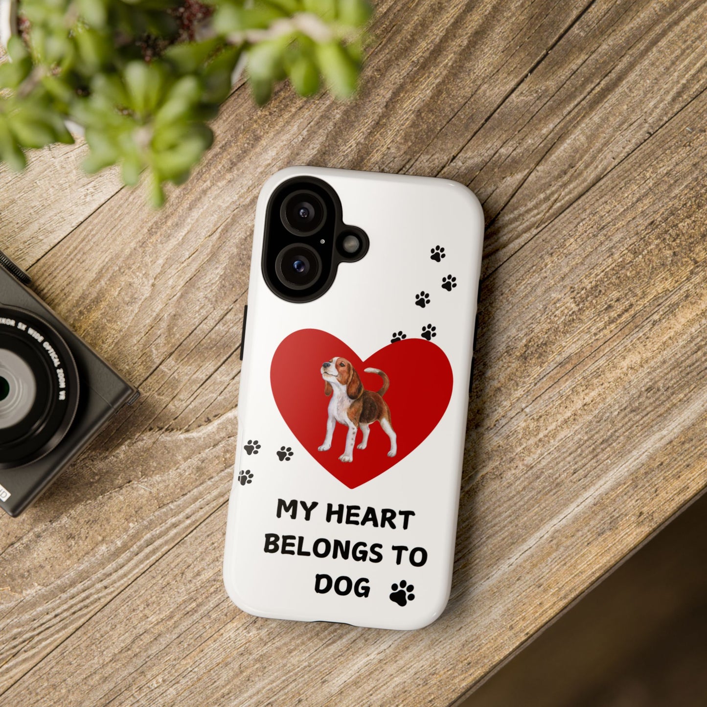 My Heart Belongs to Dog -Beagle Version-  Smart Phone Tough Case