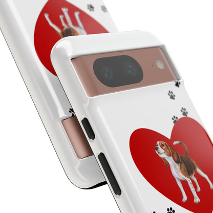 My Heart Belongs to Dog -Beagle Version-  Smart Phone Tough Case