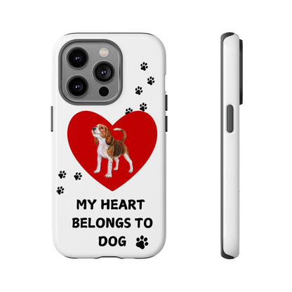 My Heart Belongs to Dog -Beagle Version-  Smart Phone Tough Case