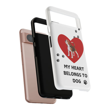 My Heart Belongs to Dog -Beagle Version-  Smart Phone Tough Case