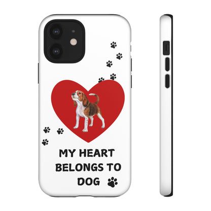 My Heart Belongs to Dog -Beagle Version-  Smart Phone Tough Case