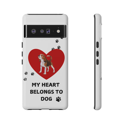 My Heart Belongs to Dog -Beagle Version-  Smart Phone Tough Case