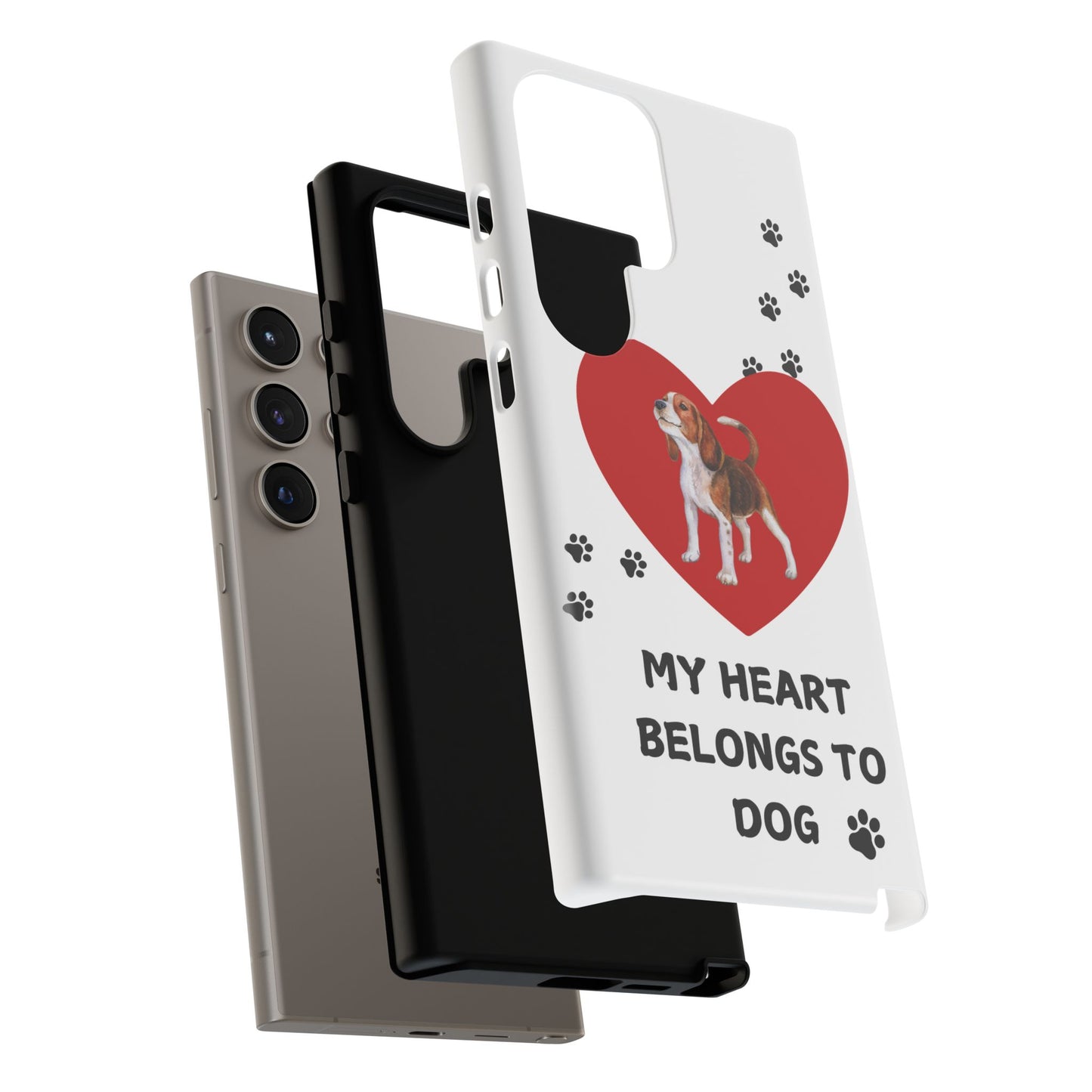 My Heart Belongs to Dog -Beagle Version-  Smart Phone Tough Case