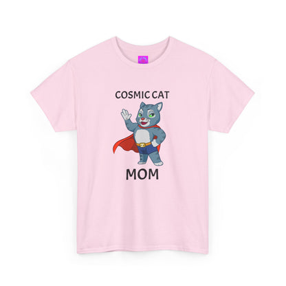 "Cosmic Cat Mom" Heavy Cotton Tee