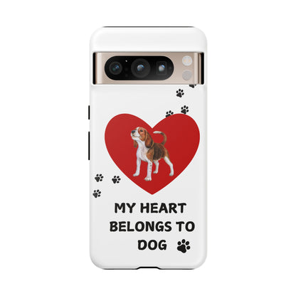 My Heart Belongs to Dog -Beagle Version-  Smart Phone Tough Case