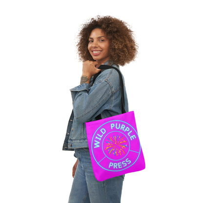 WILD PURPLE PRESS Canvas Tote Bag, 5-Color Straps