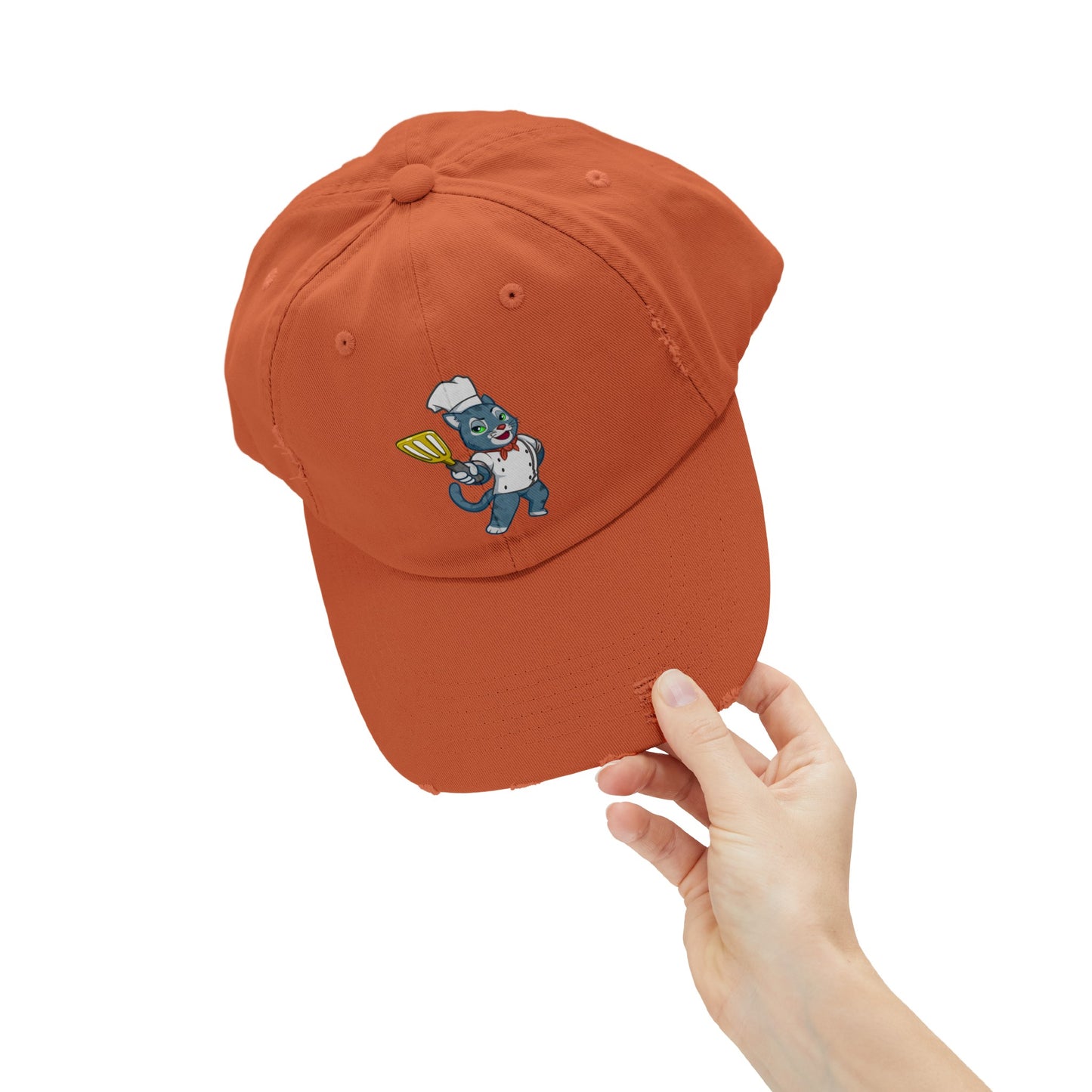 Unisex Cosmic the Foodie Distressed Cap